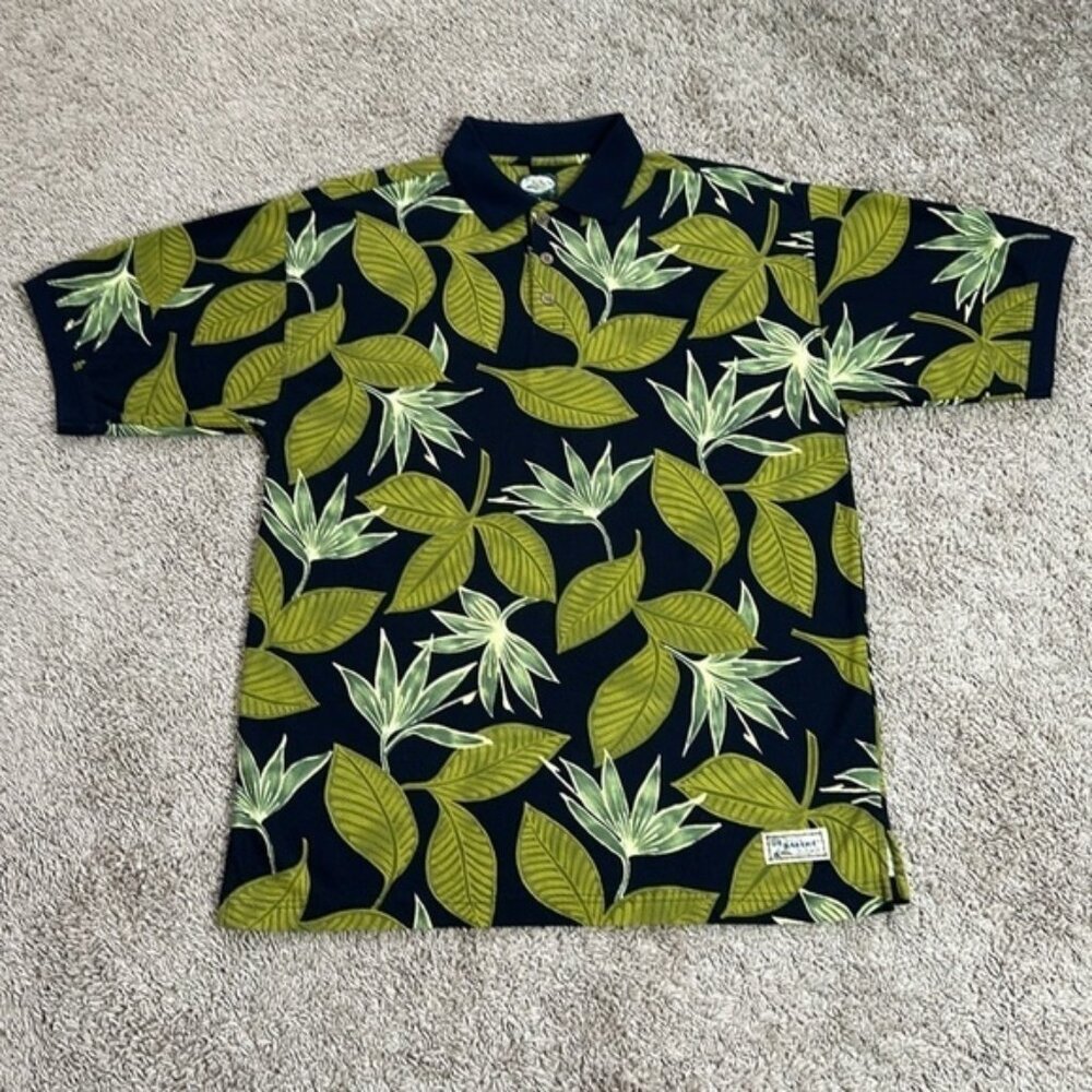 Tommy Bahama Men’s Polo Shirt Floral Print Size M